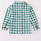Green plaid button down shirt