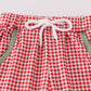 Green Reindeer Embroidery Pants Set