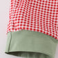 Green Reindeer Embroidery Pants Set