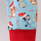 Blue Christmas Character Print Pajamas Pants Set