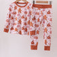 Brown Gingerbread House Bamboo Pajamas Romper