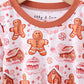 Brown Gingerbread House Bamboo Pajamas Romper