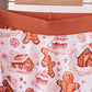 Brown Gingerbread House Bamboo Pajamas Romper