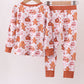Brown Gingerbread House Bamboo Pajamas Romper