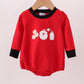 Red Santa Claus Biscuit Milk Applique Bubble