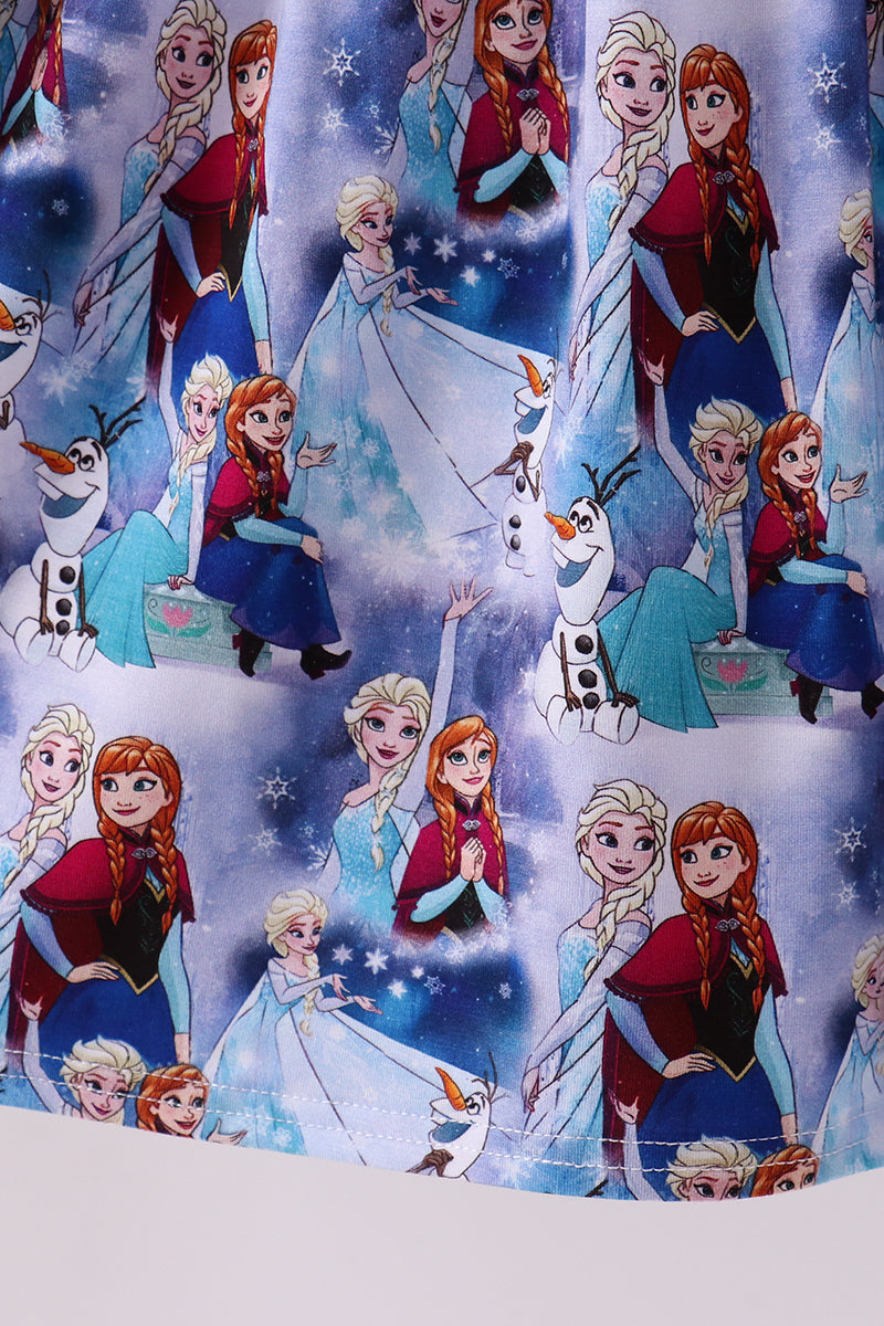 Blue Frozen Bamboo Dress