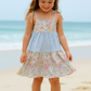 Pastel Wildflowers Print Mom&Me Tiered Dress