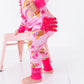 On Game Days We Wear Pink Ruffle Zip Convertible Romper