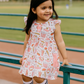 Pink Baseball Print Girl Dress