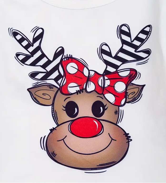 Reindeer Polka Dot Outfit