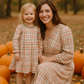 Khaki Gingham Mom&Me Dress