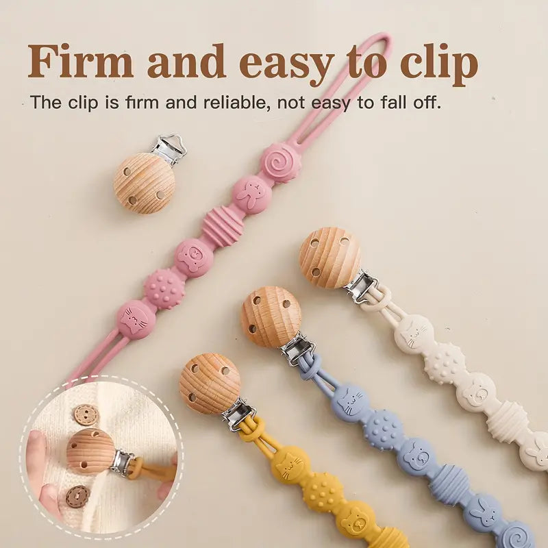 Silicone Teether & Clip Set