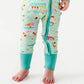 Sundae Funday Zip Romper w/Convertible Footies