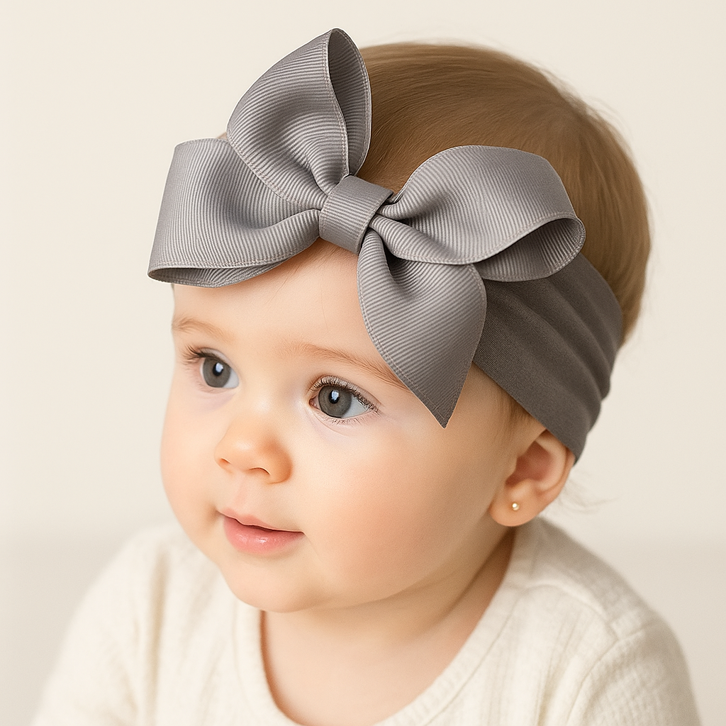 Maddie's Big Bow Headband, 5" Bow Bold, 20 Color Options