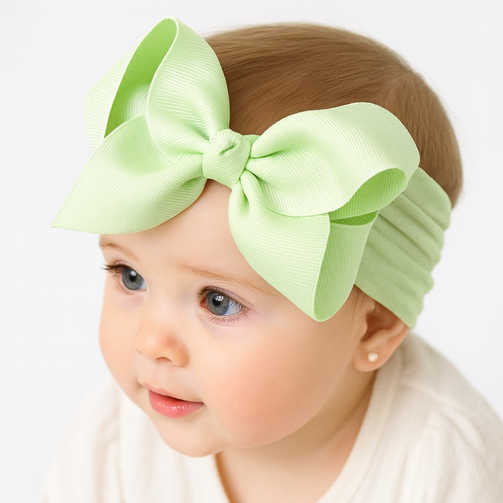 Maddie's Big Bow Headband, 5" Bow Bold, 20 Color Options