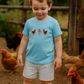 Blue Farm Chicken Embroidery Set