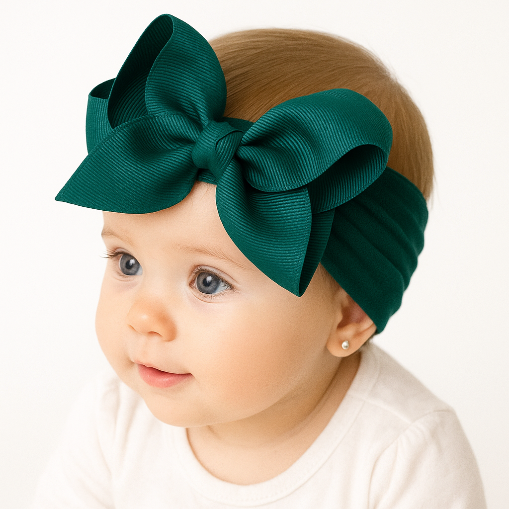 Maddie's Big Bow Headband, 5" Bow Bold, 20 Color Options