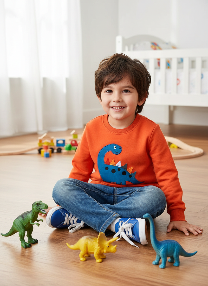 Dino Crew Neck Sweatshirt