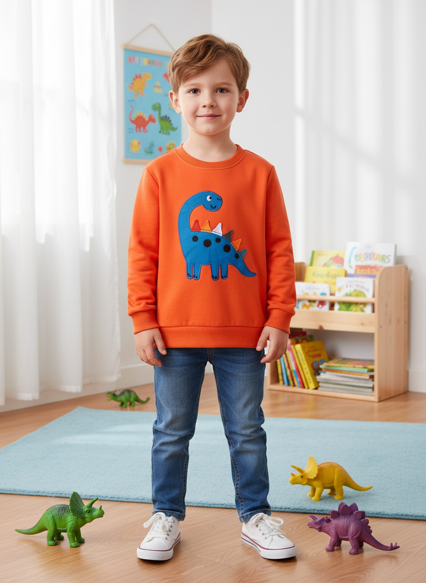 Dino Crew Neck Sweatshirt