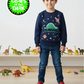 Blue Dino Glow-in-the-Dark Sweatshirt