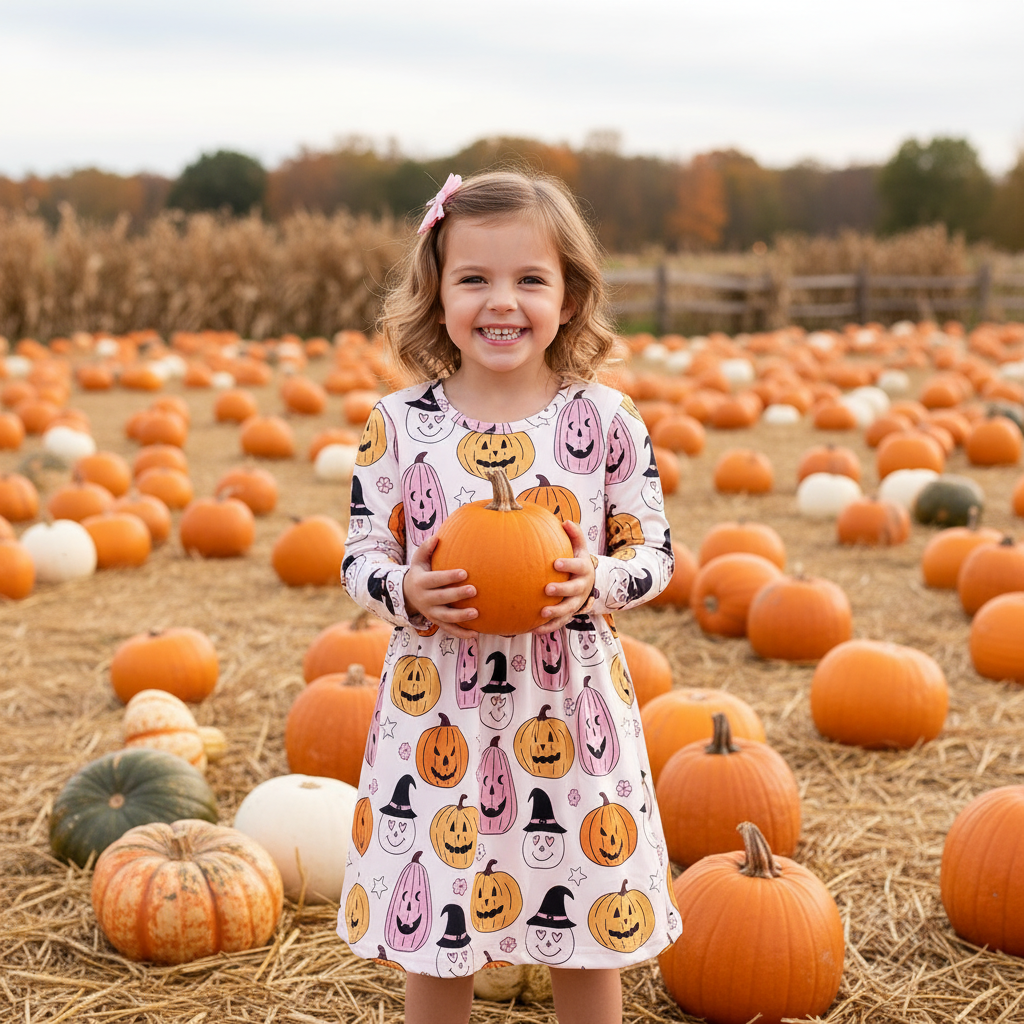 Playful Pumpkin Dress