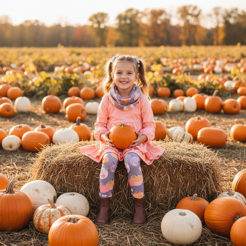 Pumpkin Pastel Pants Set