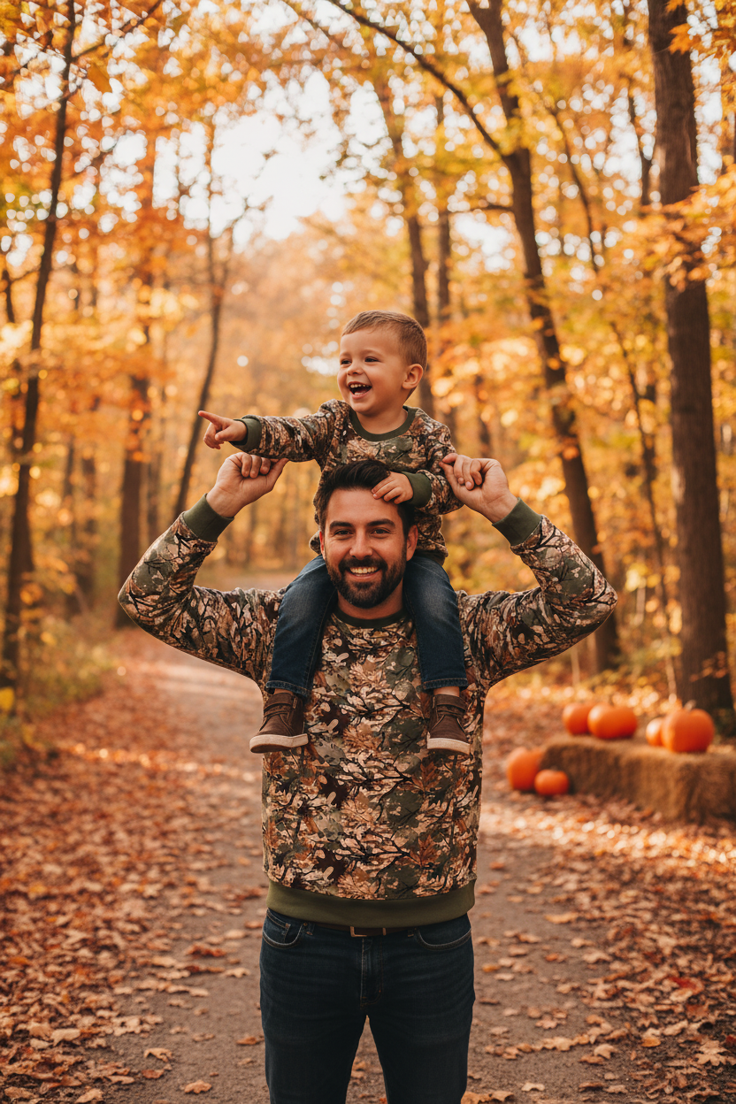 Camo Leave Dad&Me Sweatshirt