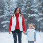 White Mom&Me Puffer Vest