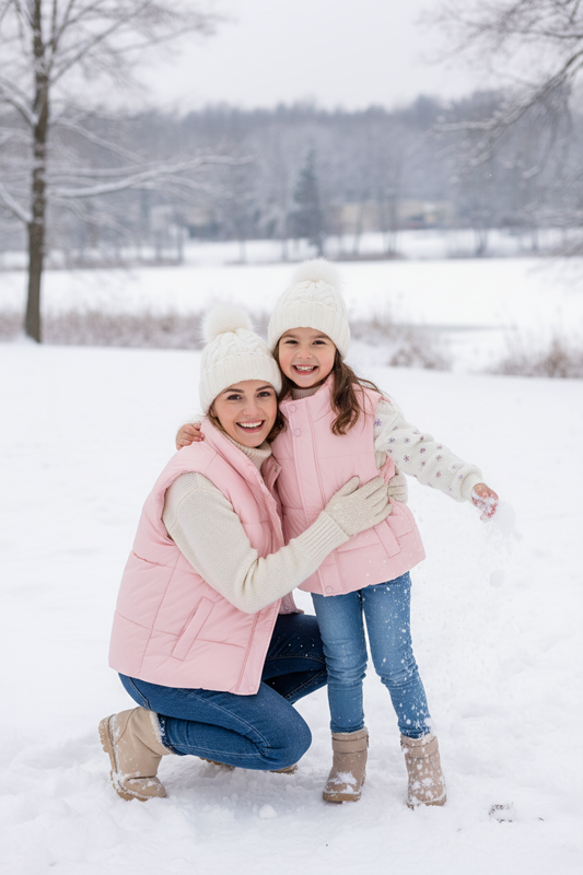Pink Mom&Me Puffer Vest