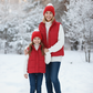 Maroon Mom&Me Puffer Vest