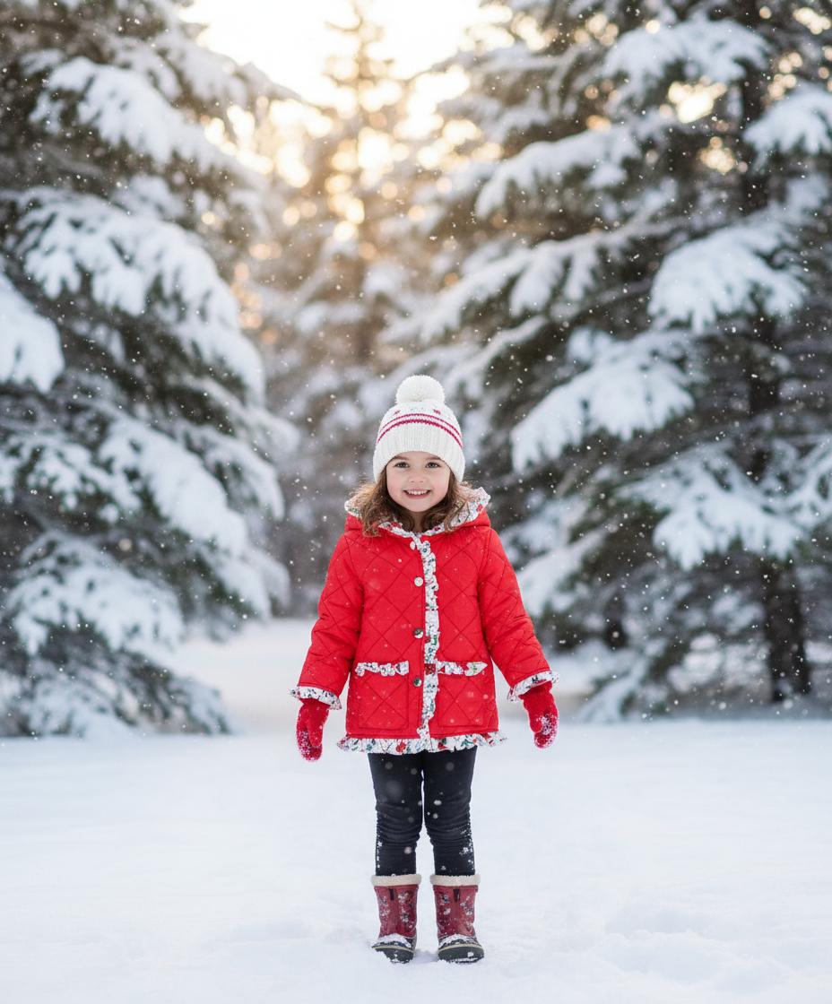 Red Floral Print Ruffle Quilted Jacket