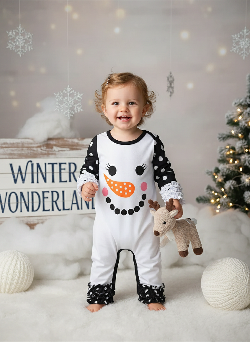 Snowman Smiles Romper
